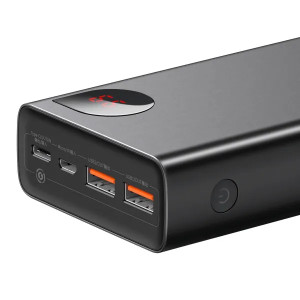 Внешний портативный аккумулятор Baseus Adaman Metal Digital Display 20000mAh 65W Black