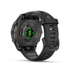 Смарт-годинник Garmin Fenix 8 43 мм AMOLED Сапфір Чорний/Титан Карбоновий DLC з силіконовим ремінцем QuickFit 20 мм