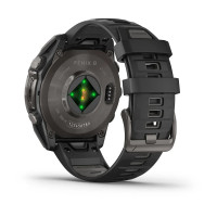 Смарт-годинник Garmin Fenix 8 47 мм AMOLED Сапфір Чорний/Титан Карбоновий DLC з силіконовим ремінцем QuickFit 22 мм