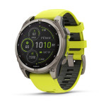 Смарт-годинник Garmin Fenix 8 51 мм Solar Сапфір Графіт/Титан з силіконовим ремінцем QuickFit 26 мм