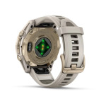 Смарт-годинник Garmin Fenix 8 43 мм AMOLED Сапфір Туманно-сірий/М'яке золото з силіконовим ремінцем QuickFit 20 мм