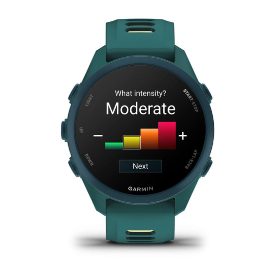Смарт-годинник Garmin Forerunner 170 Music з бірюзово-лаймовим силіконовим ремінцем