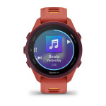 Смарт-годинник Garmin Forerunner 170 Music з рожево-манговим силіконовим ремінцем