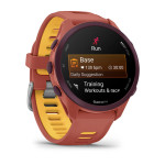 Смарт-годинник Garmin Forerunner 170 Music з рожево-манговим силіконовим ремінцем