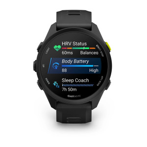 Смарт-годинник Garmin Forerunner 70 з чорним силіконовим ремінцем