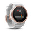 Смарт-годинник Garmin fenix 5S Sapphire, рожеве золото з білим ремінцем