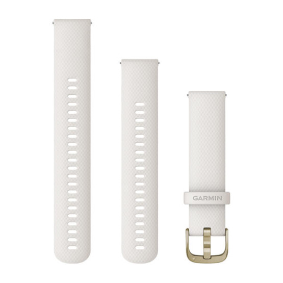 Ремінець Garmin Quick Release Venu 2 Plus 20mm Band White + Cream Gold