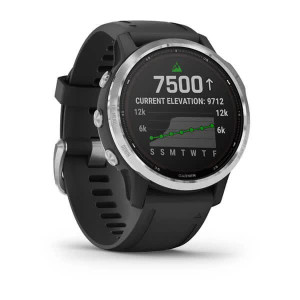 Часы Garmin Fenix 6S Solar Silver with black band