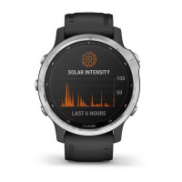 Часы Garmin Fenix 6S Solar Silver with black band