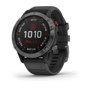 Часы Garmin Fenix 6 Pro Solar Edition Slate Gray with Black Band