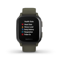 Смарт часы Garmin Venu Sq Music Slate Aluminum Bezel with Case Moss