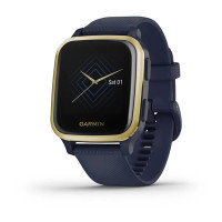 Смарт часы Garmin Venu Sq Music Light Gold Aluminum Bezel with Case Navy