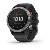 Годинник Garmin Fenix 6 Solar Silver with black band