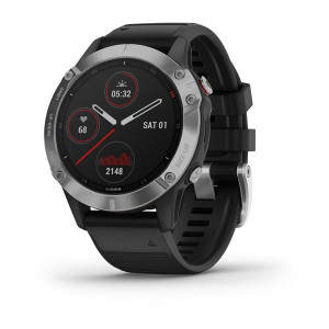 Часы Garmin Fenix 6 Silver with Black Band б/у