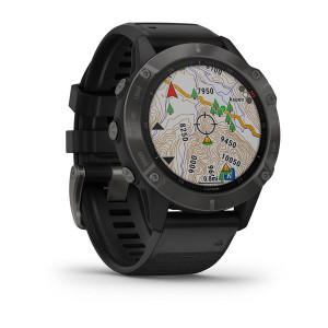 Часы Garmin Fenix 6 Sapphire Carbon Gray DLC with Black Band