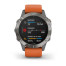 Годинник Garmin Fenix 6 Sapphire Titanium with Ember Orange Band
