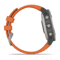 Годинник Garmin Fenix 6 Sapphire Titanium with Ember Orange Band