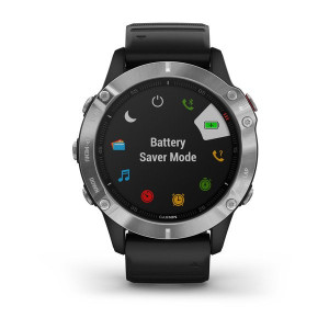 Часы Garmin Fenix 6 Silver with Black Band б/у