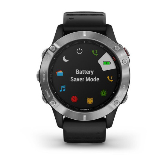Годинник Garmin Fenix 6 Silver with Black Band б/у Годинник Garmin Fenix 6 Silver with Black Band б/у
