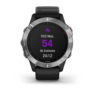 Часы Garmin Fenix 6 Silver with Black Band б/у