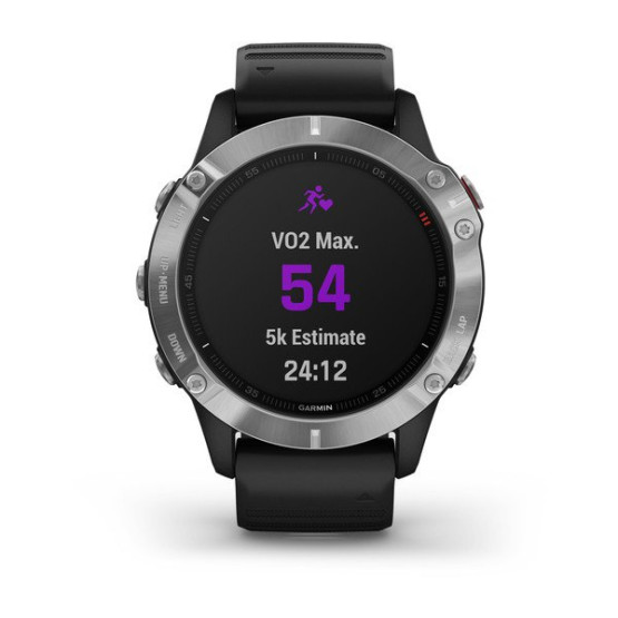 Годинник Garmin Fenix 6 Silver with Black Band б/у Годинник Garmin Fenix 6 Silver with Black Band б/у