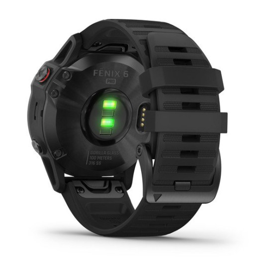Годинник Garmin Fenix 6 Pro Black with Black Band Годинник Garmin Fenix 6 Pro Black with Black Band