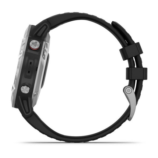 Годинник Garmin Fenix 6 Silver with Black Band б/у Годинник Garmin Fenix 6 Silver with Black Band б/у