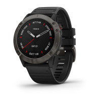 Часы Garmin Fenix 6X Sapphire Carbon Gray DLC with Black Band