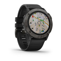 Часы Garmin Fenix 6X Sapphire Carbon Gray DLC with Black Band