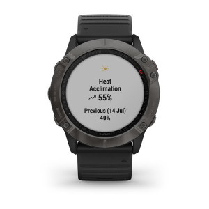 Часы Garmin Fenix 6X Sapphire Carbon Gray DLC with Black Band