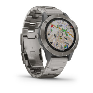 Часы Garmin Fenix 6 Sapphire Titanium with Vented Titanium Bracelet