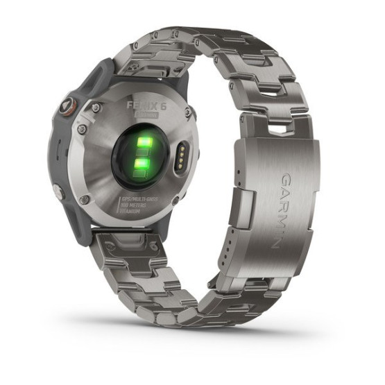 Годинник Garmin Fenix 6 Sapphire Titanium with Vented Titanium Bracelet Годинник Garmin Fenix 6 Sapphire Titanium with Vented Titanium Bracelet