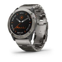 Часы Garmin Fenix 6X Pro Solar Titanium with Vented Titanium Bracelet