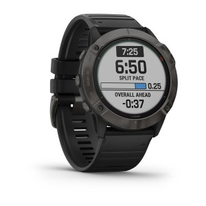 Часы Garmin Fenix 6X Pro Solar Titanium Carbon Gray DLC with Black Band