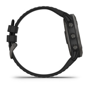 Часы Garmin Fenix 6X Pro Solar Titanium Carbon Gray DLC with Black Band