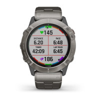 Часы Garmin Fenix 6X Pro Solar Titanium with Vented Titanium Bracelet