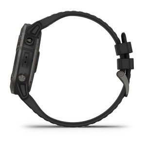 Часы Garmin Fenix 6X Pro Solar Titanium Carbon Gray DLC with Black Band