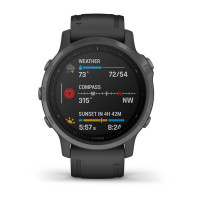 Годинник Garmin Fenix 6S Sapphire Carbon Gray DLC with Black Band