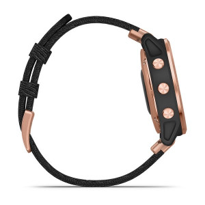Часы Garmin Fenix 6S Sapphire Rose Gold-tone with Heathered Black Nylon Band
