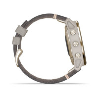 Годинник Garmin Fenix 6S Sapphire Light Gold-tone with Shale Gray Leather Band