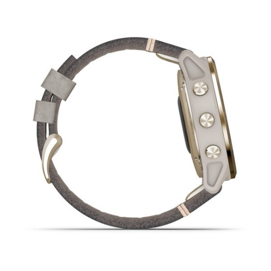 Годинник Garmin Fenix 6S Sapphire Light Gold-tone with Shale Gray Leather Band Годинник Garmin Fenix 6S Sapphire Light Gold-tone with Shale Gray Leather Band