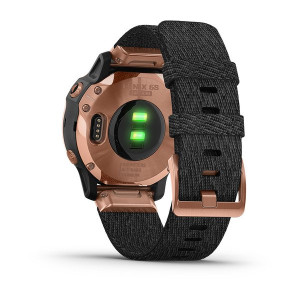 Часы Garmin Fenix 6S Sapphire Rose Gold-tone with Heathered Black Nylon Band