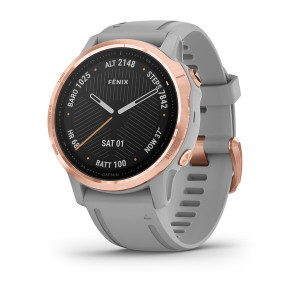 Часы Garmin Fenix 6S Sapphire Rose Gold-tone with Powder Gray Band