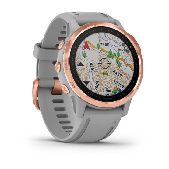 Годинник Garmin Fenix 6S Sapphire Rose Gold-tone with Powder Gray Band
