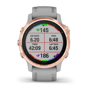 Часы Garmin Fenix 6S Sapphire Rose Gold-tone with Powder Gray Band