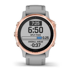 Часы Garmin Fenix 6S Sapphire Rose Gold-tone with Powder Gray Band