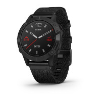 Годинник Garmin Fenix 6 Sapphire Black DLC with Heathered Black Nylon Band