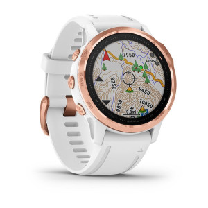 Часы Garmin Fenix 6S Pro Rose Gold-tone with White Band