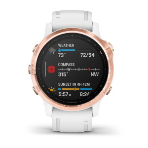 Часы Garmin Fenix 6S Pro Rose Gold-tone with White Band