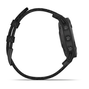Часы Garmin Fenix 6 Sapphire Black DLC with Heathered Black Nylon Band